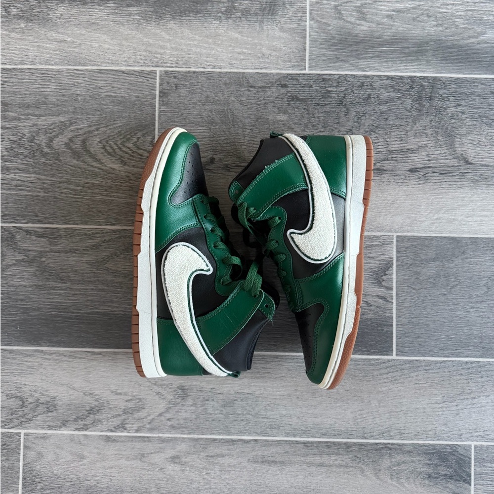 Stylish Green and Black Nike Dunks